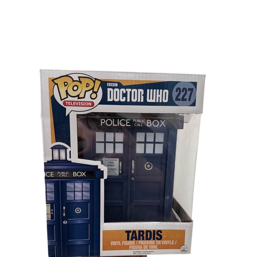 Funko Pop Vinyl Super 6 Inch Dr Who Tardis #227 Figurine Police Call Box NEW